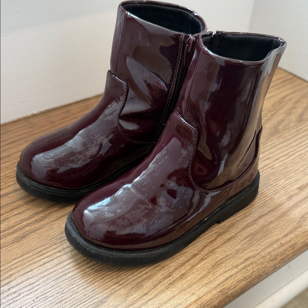 Zara Kids Burgundy Boots